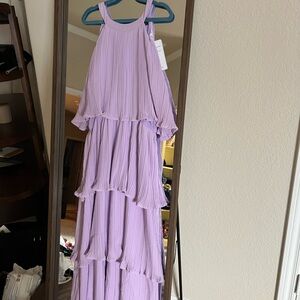 Lavender Tiered Maxi Dress